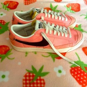 Nike Pink and White Sneakers